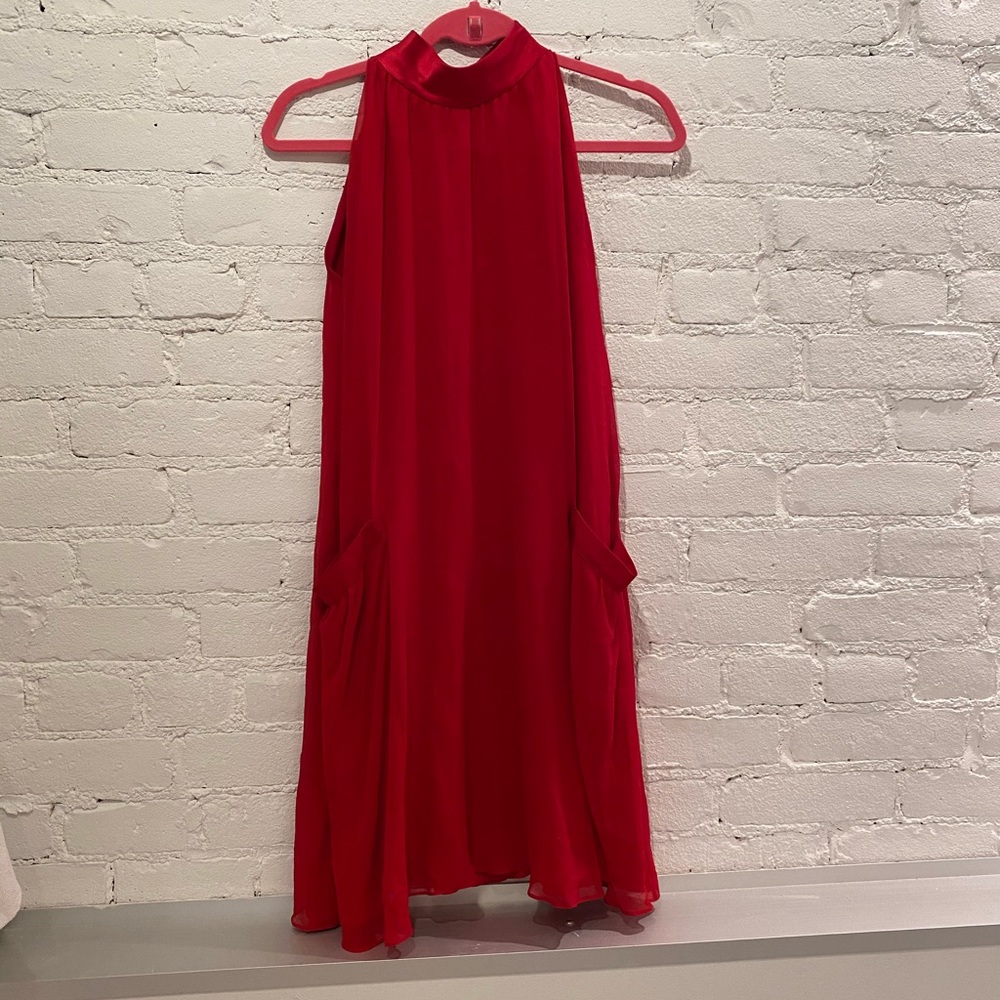 Silk NYC Designer Adora Lynx High Neck Dress 4